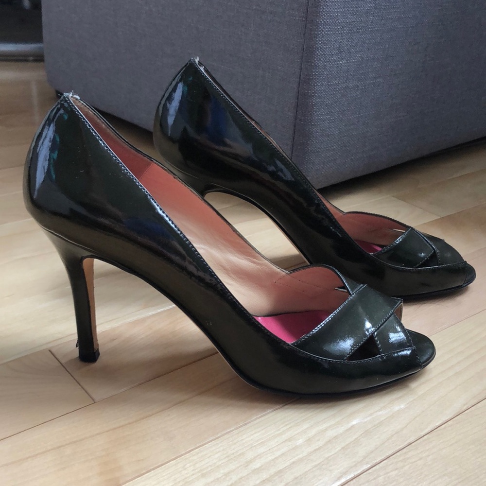 Kate Spade olive green heels